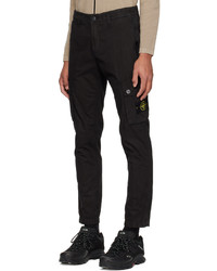 Pantalon cargo noir Stone Island