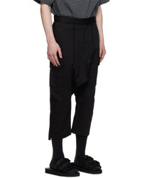 Pantalon cargo noir Fumito Ganryu