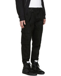 Pantalon cargo noir Helmut Lang
