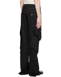 Pantalon cargo noir JiyongKim