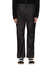 Pantalon cargo noir Engineered Garments