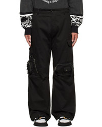 Pantalon cargo noir Moschino