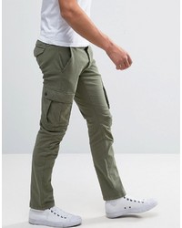 Pantalon cargo olive Selected