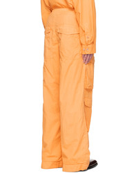 Pantalon cargo orange Dries Van Noten