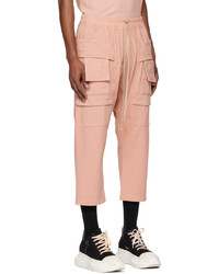 Pantalon cargo rose Rick Owens DRKSHDW