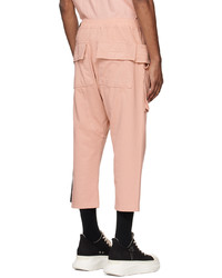 Pantalon cargo rose Rick Owens DRKSHDW