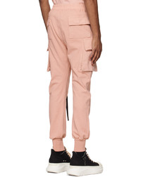 Pantalon cargo rose Rick Owens DRKSHDW