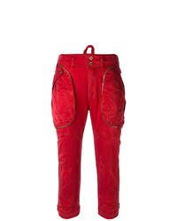 Pantalon cargo rouge Faith Connexion