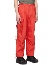 Pantalon cargo rouge F/CE