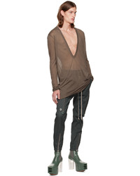 Pantalon cargo vert foncé Rick Owens