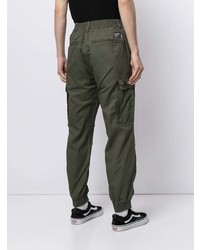 Pantalon cargo vert foncé Izzue