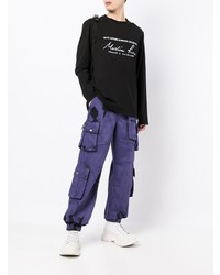 Pantalon cargo violet Feng Chen Wang