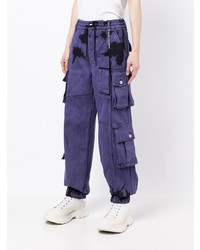 Pantalon cargo violet Feng Chen Wang