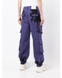 Pantalon cargo violet Feng Chen Wang