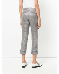 Pantalon carotte argenté 'S Max Mara