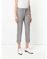 Pantalon carotte argenté 'S Max Mara