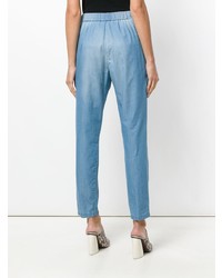 Pantalon carotte bleu clair Fabiana Filippi