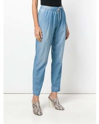 Pantalon carotte bleu clair Fabiana Filippi