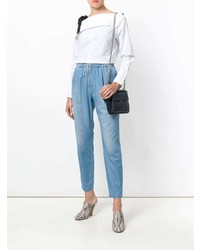 Pantalon carotte bleu clair Fabiana Filippi