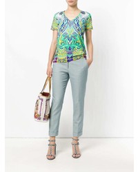 Pantalon carotte bleu clair Etro