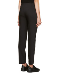 Pantalon carotte en laine noir Jil Sander Navy