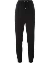 Pantalon carotte en soie noir Givenchy