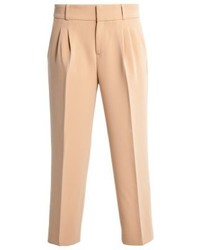 Pantalon carotte marron clair Banana Republic