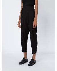 Pantalon carotte noir Masnada