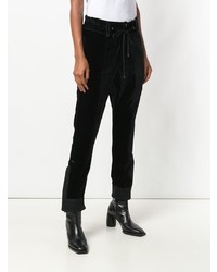 Pantalon carotte noir Di Liborio