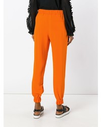 Pantalon carotte orange MSGM