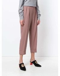 Pantalon carotte rose