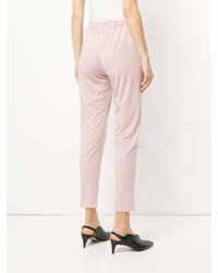 Pantalon carotte rose