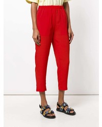 Pantalon carotte rouge Marni