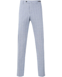 Pantalon chino à carreaux bleu clair Pt01