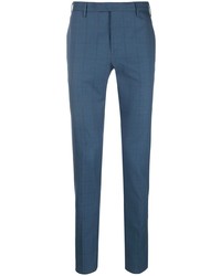 Pantalon chino à carreaux bleu marine PT TORINO