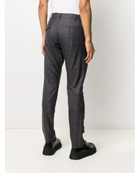 Pantalon chino à carreaux gris foncé Comme Des Garcons Homme Plus