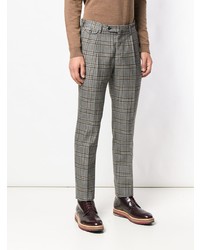 Pantalon chino à carreaux gris Pt01