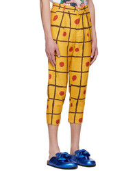 Pantalon chino à carreaux jaune Late Checkout