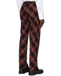 Pantalon chino à carreaux multicolore 424