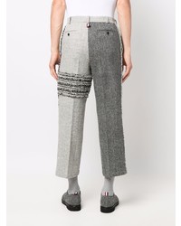 Pantalon chino à chevrons gris Thom Browne