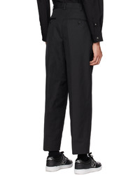 Pantalon chino à chevrons noir Comme des Garcons Homme