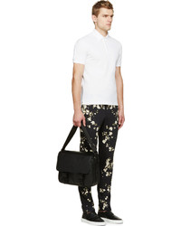 Pantalon chino à fleurs noir Givenchy