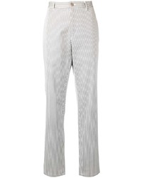 Pantalon chino à rayures verticales gris A.P.C.