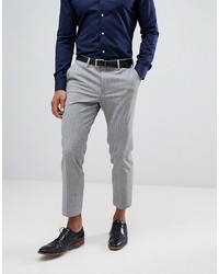 Pantalon chino à rayures verticales gris ASOS DESIGN
