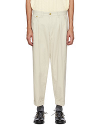 Pantalon chino beige Beams Plus