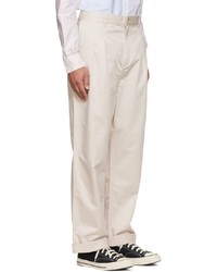 Pantalon chino beige MAISON KITSUNÉ