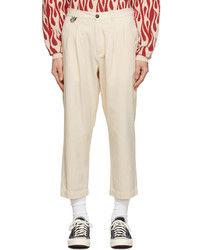 Pantalon chino beige DOUBLE RAINBOUU