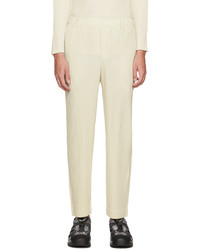 Pantalon chino beige Homme Plissé Issey Miyake