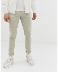 Pantalon chino beige Selected Homme