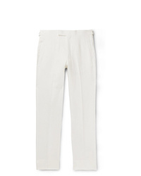 Pantalon chino blanc Anderson & Sheppard